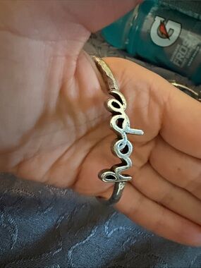 Silver ~ hope ~ Bangle - Bracelet